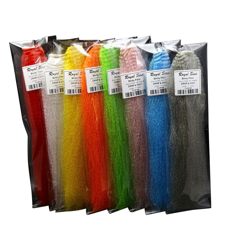 Dr.Fish Fly Tying Materials Fuzzy Fiber (8 colors)