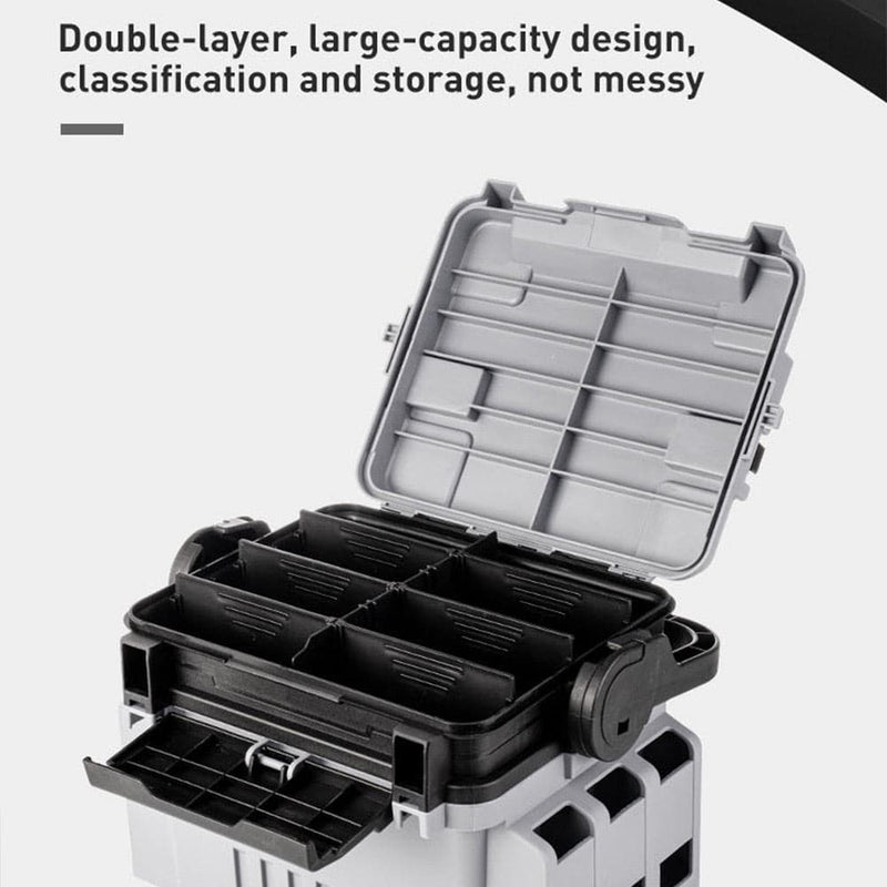 Dr.Fish Double Layer Tackle Box ( L*W*H:32*23*24cm)