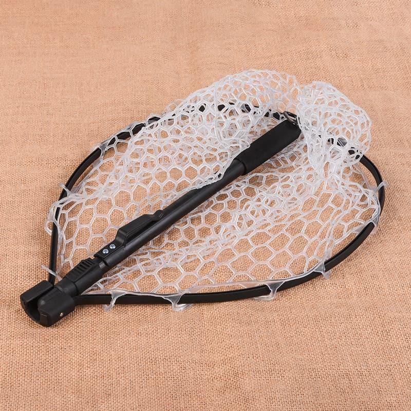 Dr.Fish Foldable Soft Rubber Mesh Trout Net