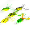 Dr.Fish 5pcs 3D Eyes Frog Soft Lures 5-12g