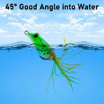 Dr.Fish 5pcs 3D Eyes Frog Soft Lures 5-12g