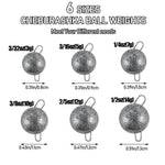 Dr.Fish 10pcs Fishing Weights Sinkers with Snaps  3/32-1//2oz