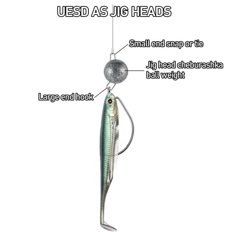 Dr.Fish 10pcs Fishing Weights Sinkers with Snaps  3/32-1//2oz