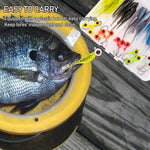 Dr.Fish 55pcs  Crappie Lures Kit（15pcs jigs+40pcs Shad Baits)