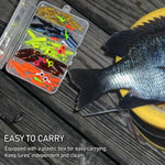 Dr.Fish 55pcs Crappie Lures Kit （15pcs jigs+40pcs Paddle Tails)