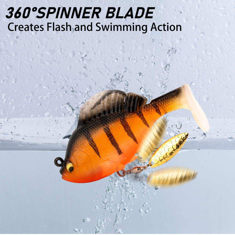 Dr.Fish 3pcs  PaddleTail Plastic Lure 3.15'' 0.6oz