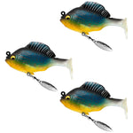 Dr.Fish 3pcs  PaddleTail Plastic Lure 3.15'' 0.6oz
