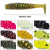 Dr.Fish 10 pcs Paddle Tail Soft Baits 1-1/2''