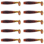 Dr.Fish 10 pcs Paddle Tail Soft Baits 1-1/2''