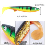 Dr. Fish Large Paddle Tail Soft  Baits 6.5"