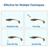 Dr.Fish 10pcs 8 Colors Flashing Glitter soft Baits 5.11'' 4oz
