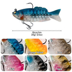 Dr.Fish 3pcs Walleye Pike Soft Swimbait  4‘’ 3/4oz