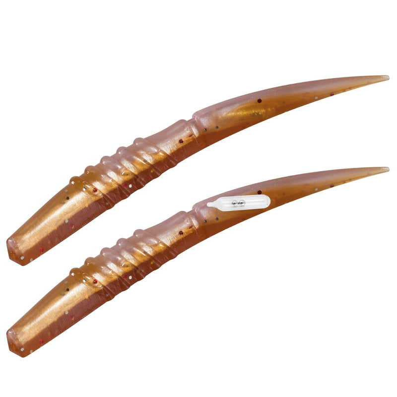 Dr.Fish 6pcs Worm Soft Plastic Baits 4.33'' 0.19oz