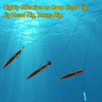 Dr.Fish 8pcs Hellgrammite Plastic Soft Worm Lure 3''