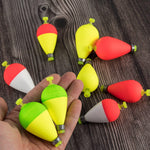 Dr.Fish 10pcs Pear Shape Fishing Float  7/32-1/3oz