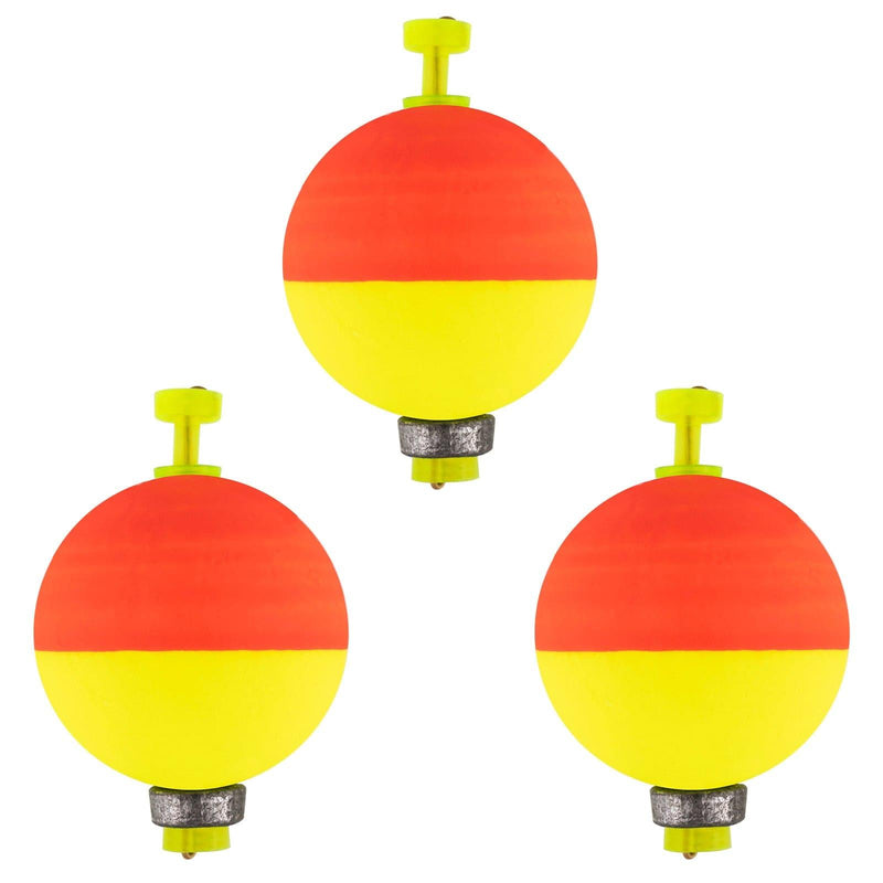 Dr.Fish 10pcs Fishing Weighted Bobbers Egg Floats 1/6-3/8oz