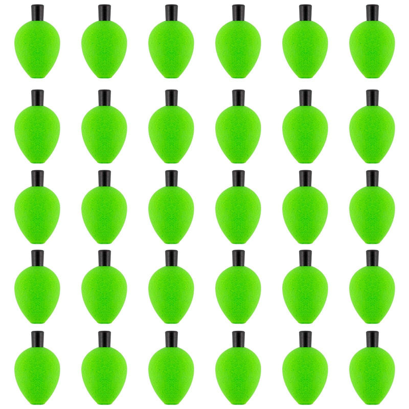 Dr.Fish 30pcs Foam Teardrop Fishing Bobbers 1.06''