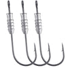 Dr.Fish 20pcs Fishing Weighted Worm Hooks (1/8oz-1/4oz)