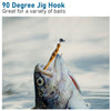 Dr.Fish 30pcs 90 Degree Round Bend Hook #1-#3/0