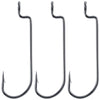 Dr.Fish 100pcs Offset Worm Hooks #1-#5/0