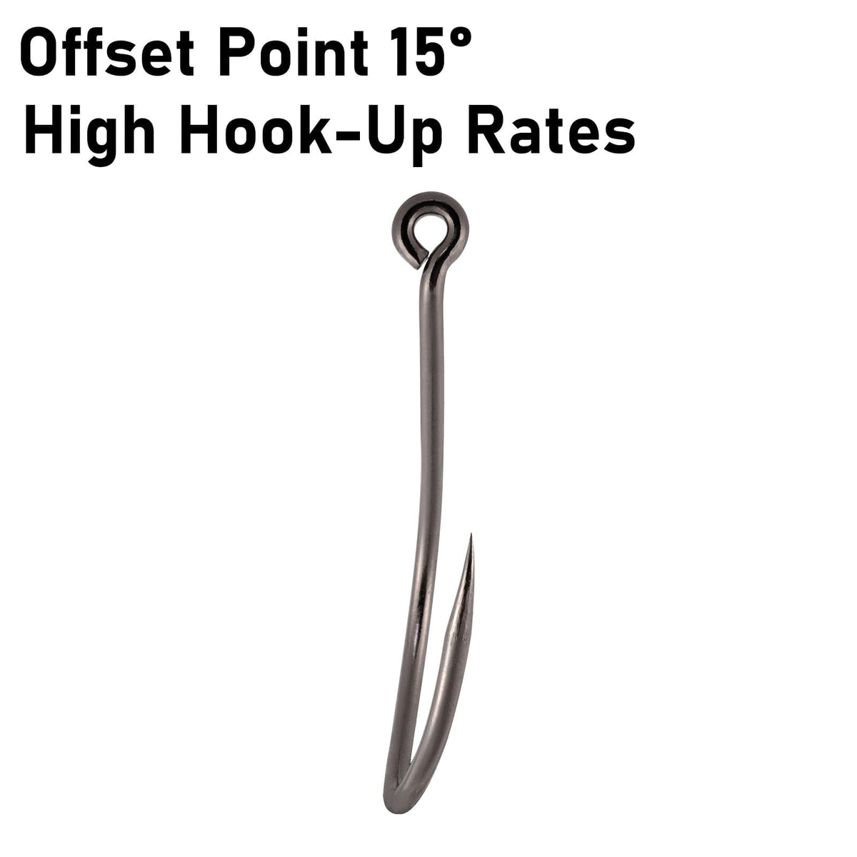 Dr.Fish 50pcs Octopus Beak Offset Hooks 8/0#-8#