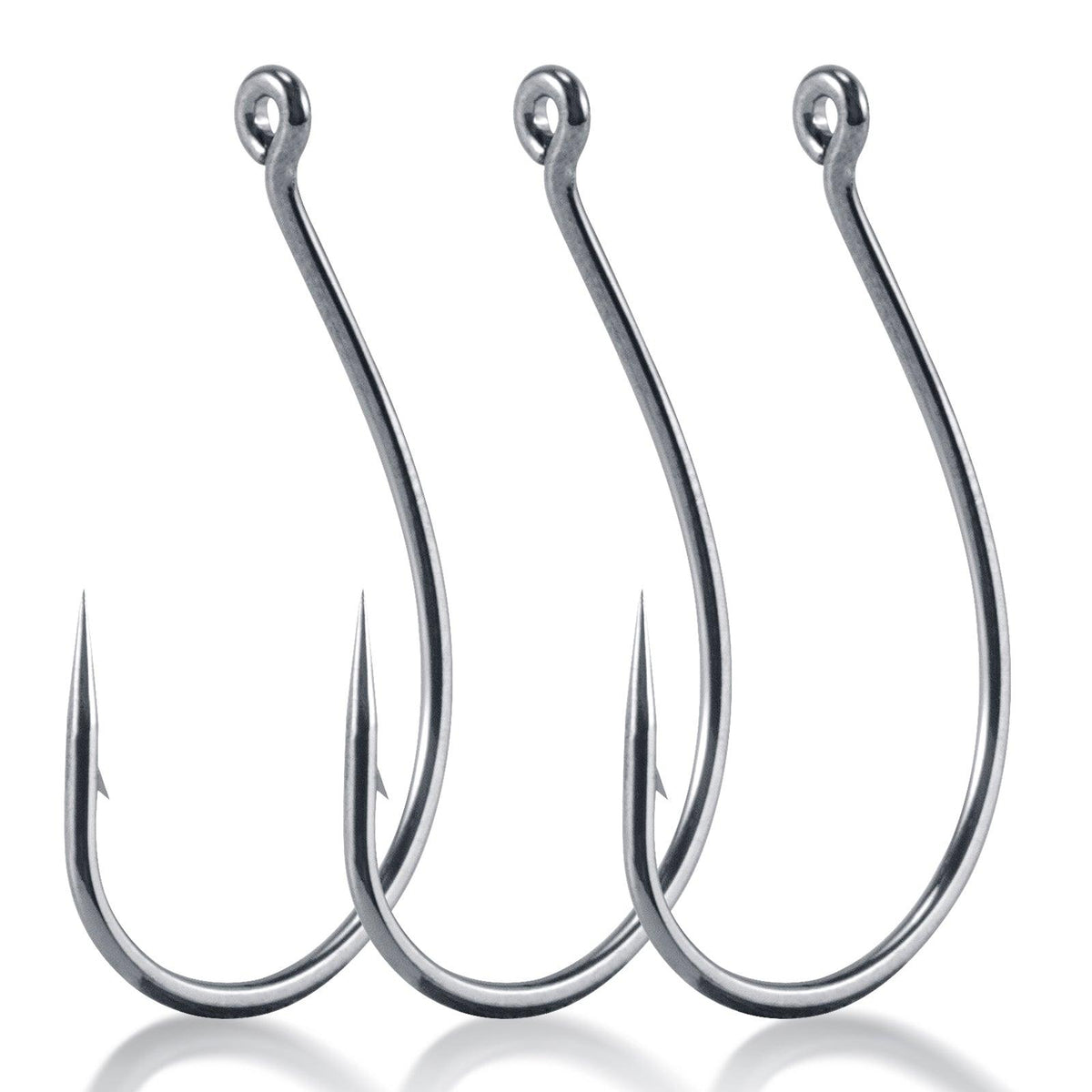 Dr.Fish 100pcs High Carbon Steel Drop Shot Hook #1-#3/0