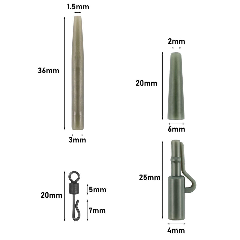 Dr.Fish 120pcs Carp Fishing Accessories
