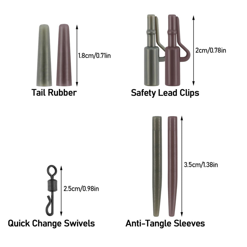 Dr.Fish 40pcs Carp Fishing Rigs Making Kit