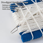 Dr.Fish 30/90M Trotline Fishing Set up Twine Pre-rigged Snaps Leader Hooks Dropline