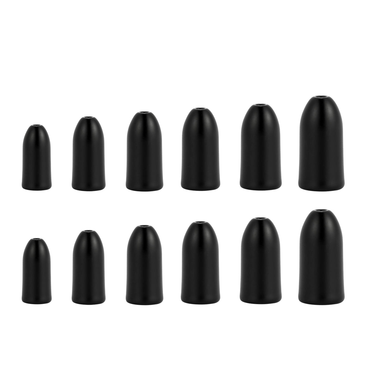 Dr.Fish 5pcs Tungsten Bullet Shape Weight Sinker