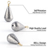 Dr.Fish 30 pcs Drop Shot Weights 3/16oz-1oz