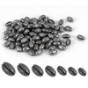 Dr.Fish 100 pcs Oval Split Sinkers  Lead Weights 1/50 to 1/14oz