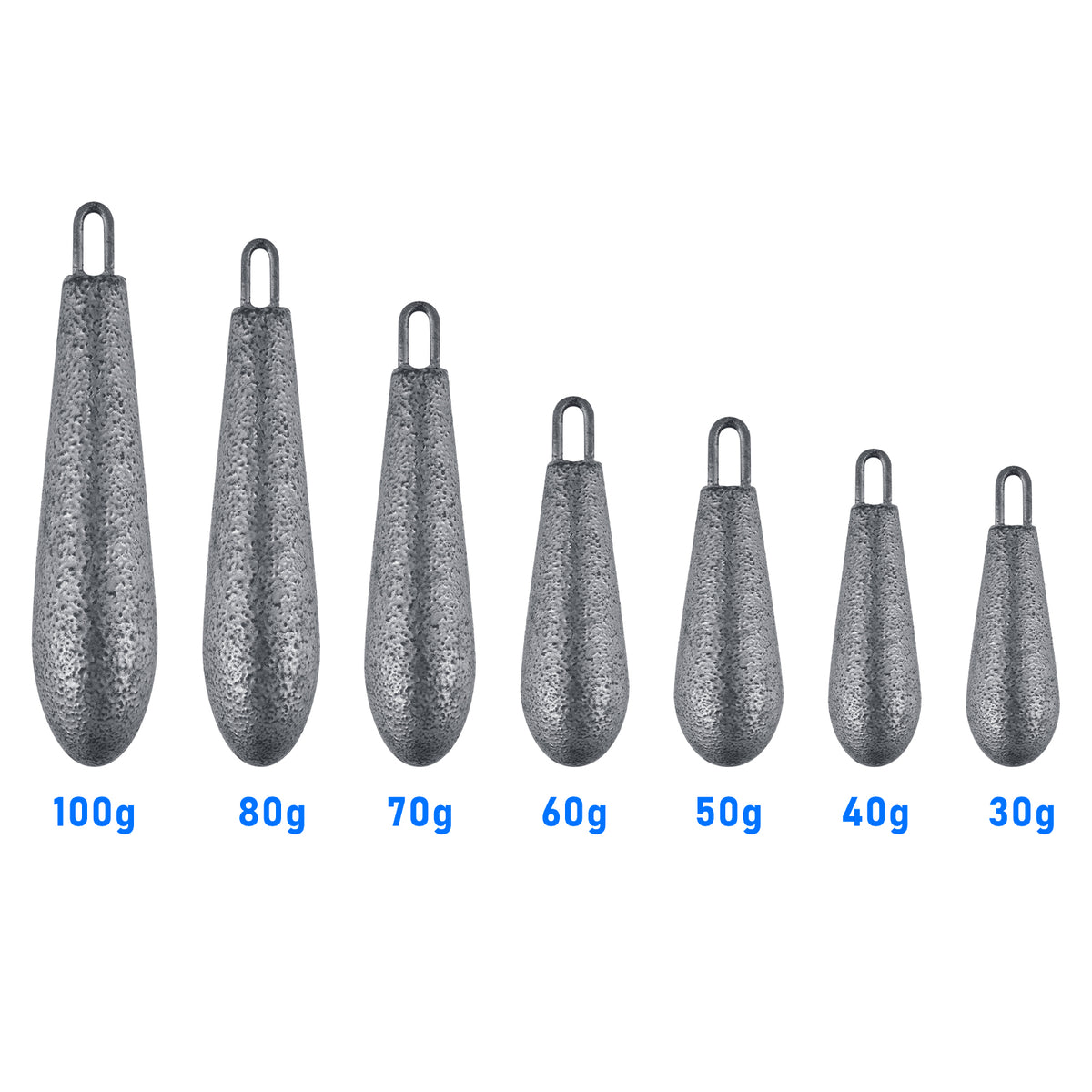 Dr.FishTapered Steel Fishing Weight 30g-100g