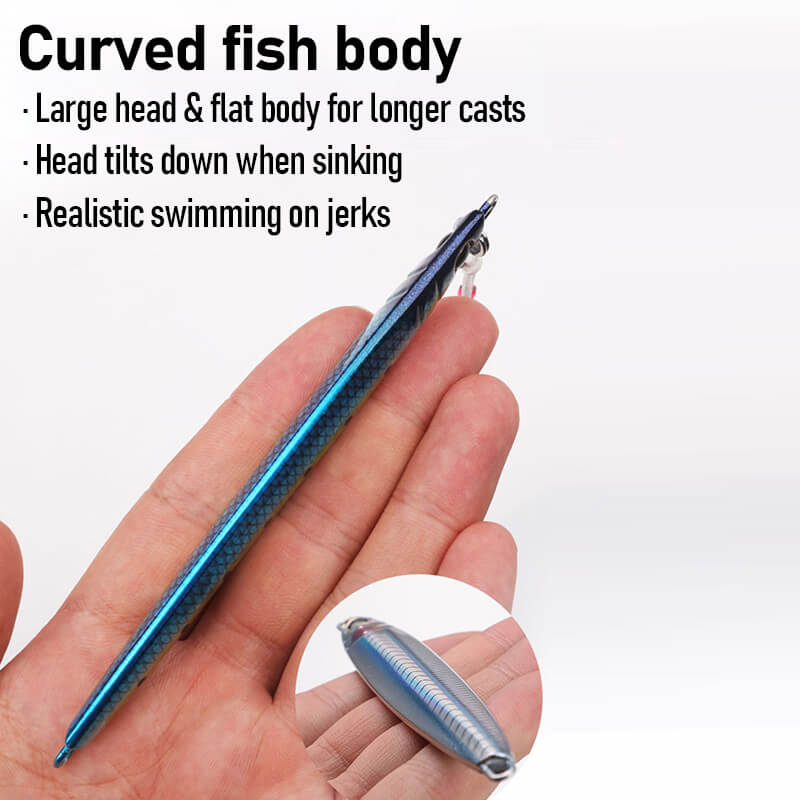 Dr.Fish Metal Jig Lure Fast Sinking 2oz-7oz