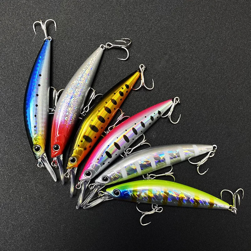 Dr.Fish 2pcs Sinking Minnow Fishing Lure 3.54''