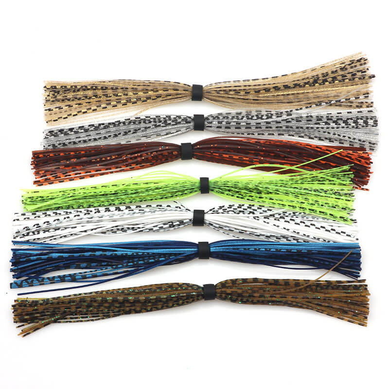Dr.Fish 10/20pcs Silicone Skirts 44 Strands DIY Fishing Lure Material