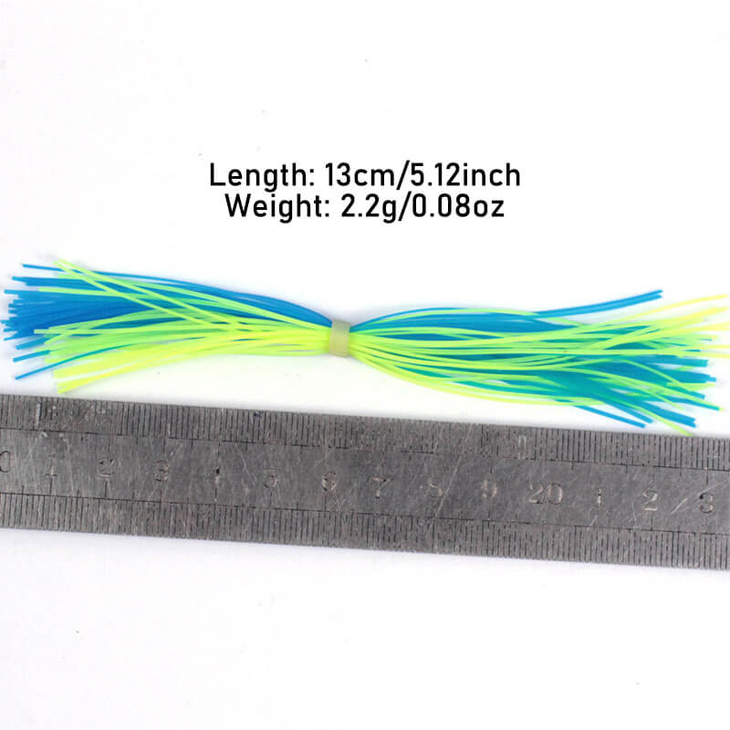Dr.Fish 10/20pcs Silicone Skirts 40 Strands Fishing Lure Material