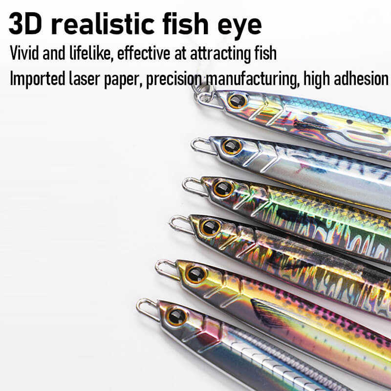 Dr.Fish Metal Jig Lure Fast Sinking 2oz-7oz