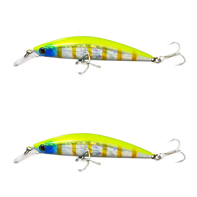 Dr.Fish 2pcs Sinking Minnow Fishing Lure 3.54''