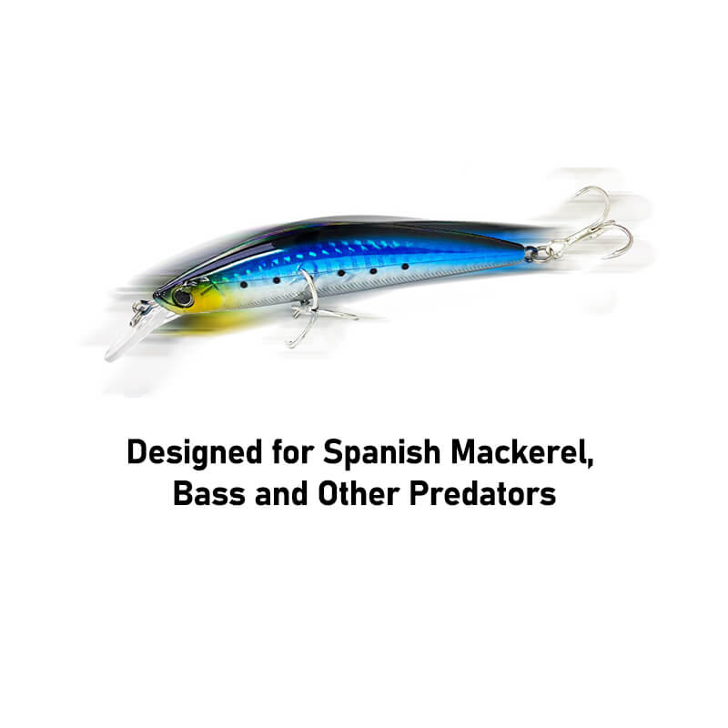 Dr.Fish 2pcs Sinking Minnow Fishing Lure 3.54''