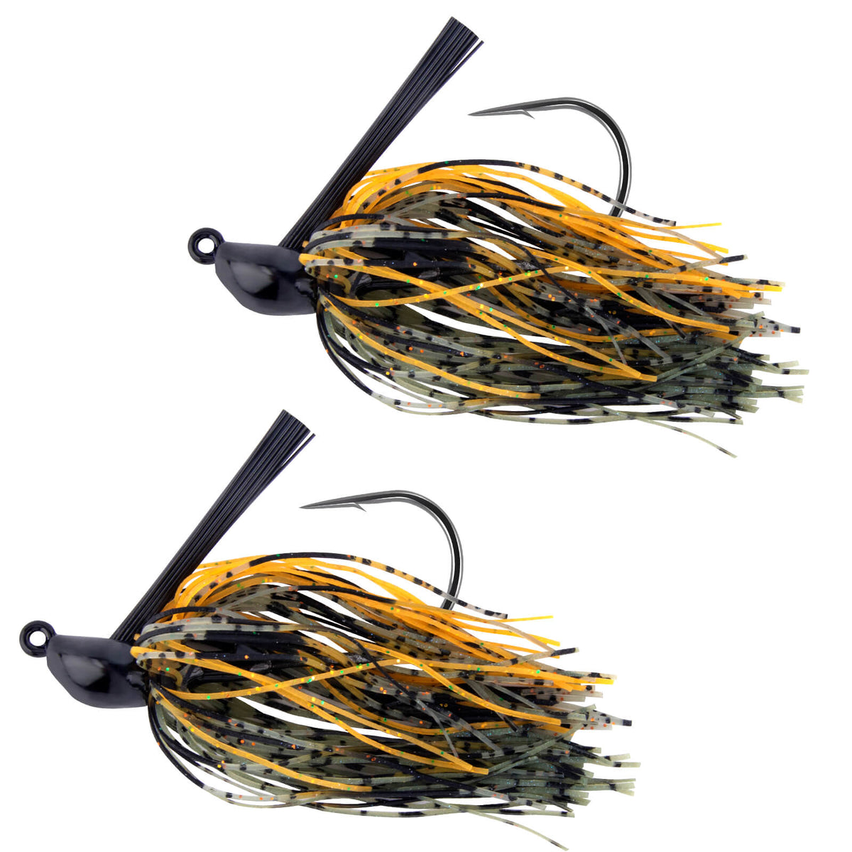 Dr.Fish 2pcs Weedless Bass Fishing Jigs