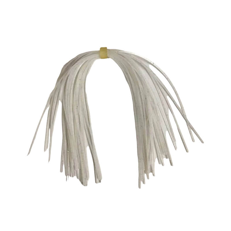 Dr.Fish 10/20pcs 44 Strands Silicone Skirts Jig Heads