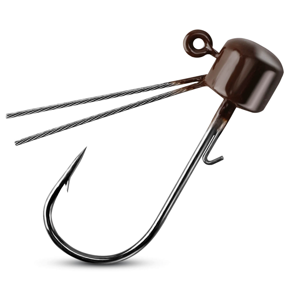 Dr.Fish 10pcs Ned Rig Jig Heads Weedless 1/4oz-3/16oz
