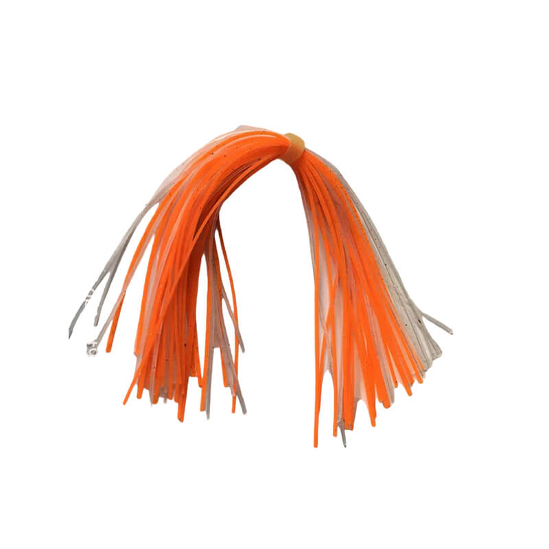 Dr.Fish 10/20pcs 44 Strands Silicone Skirts Jig Heads