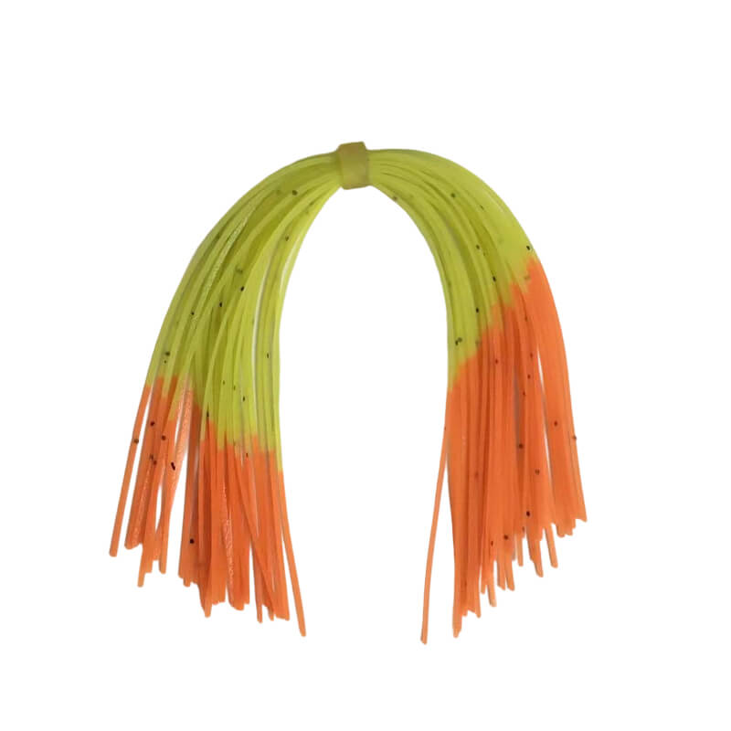 Dr.Fish 10/20pcs 44 Strands Silicone Skirts Jig Heads