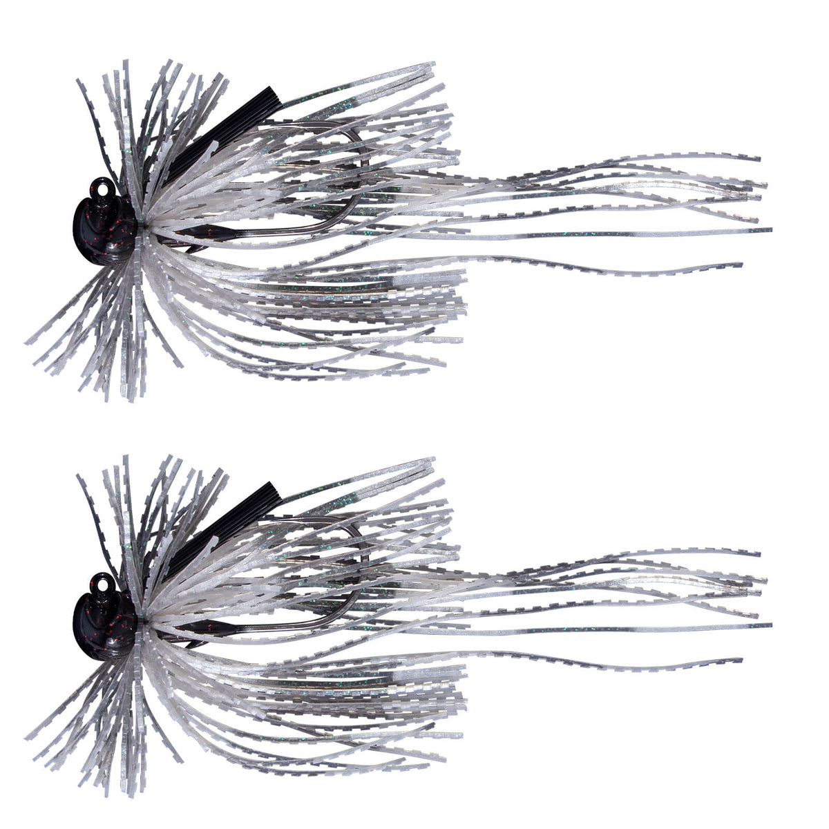 Dr.Fish 2pcs Football Jigs with Silicone Skirts 3/16oz–3/8oz