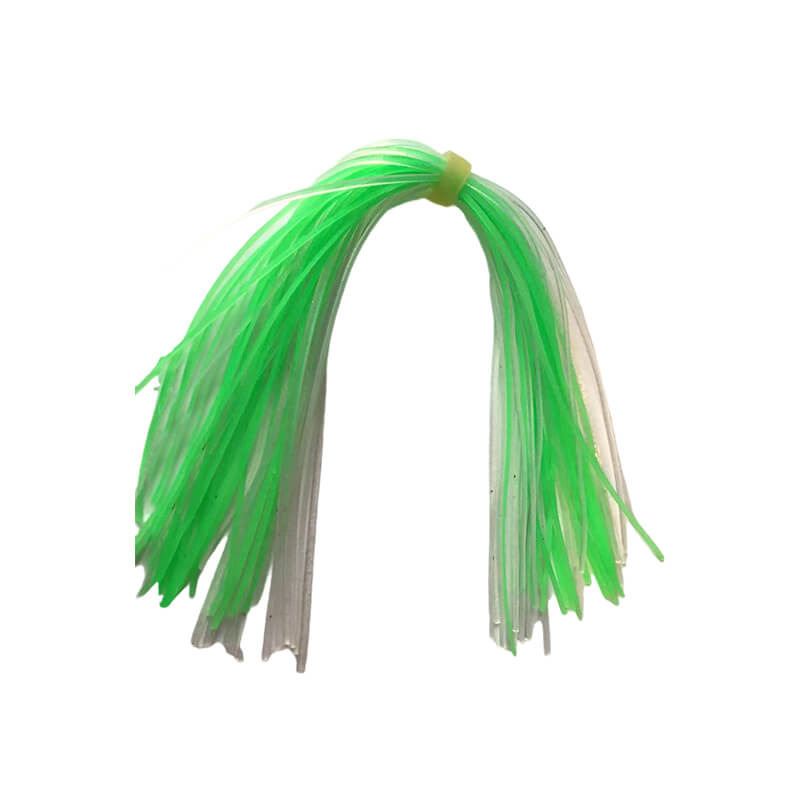 Dr.Fish 10/20pcs 44 Strands Silicone Skirts Jig Heads