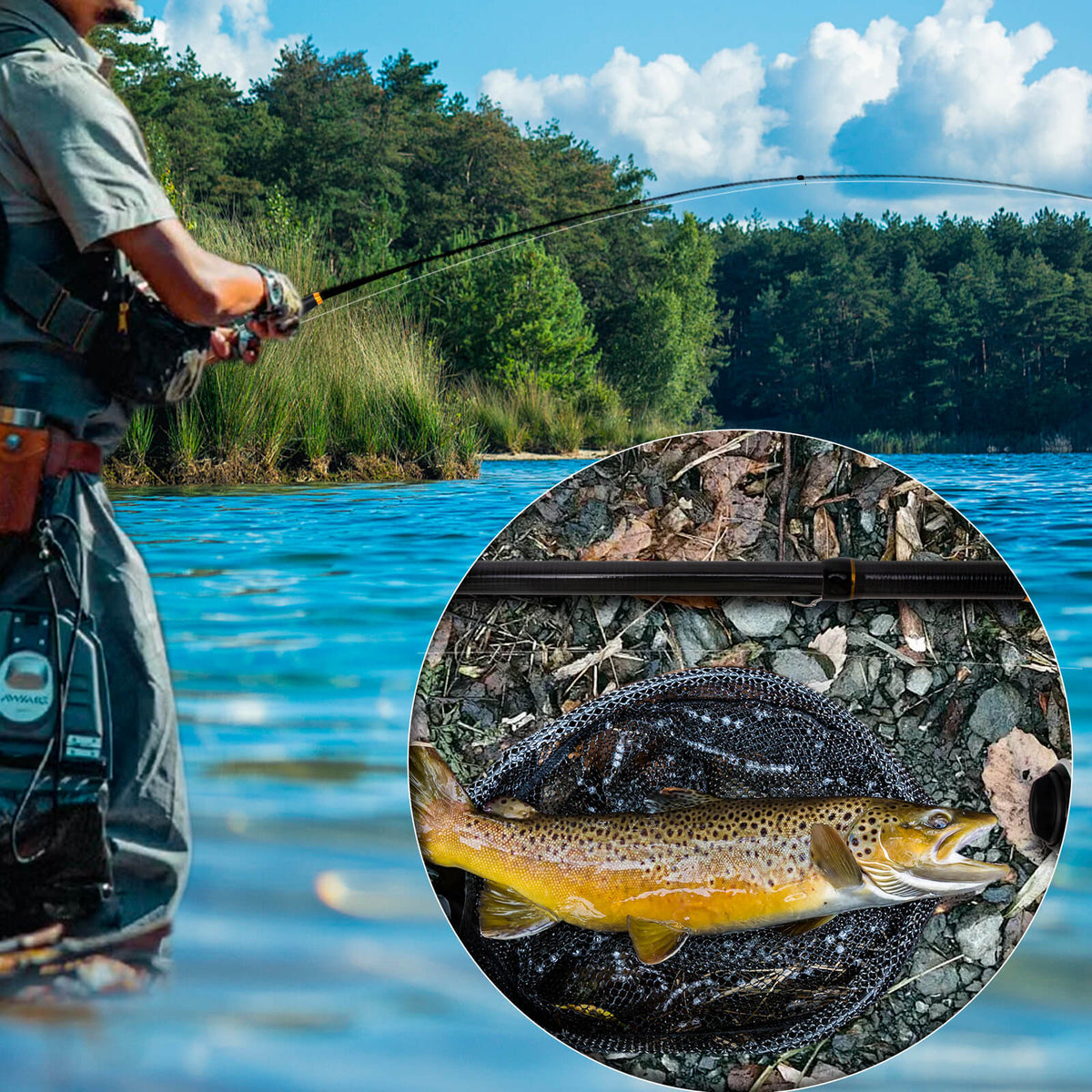 Dr.Fish 6/7FT Telescopic Fishing Rod and Spinning Reel Combo