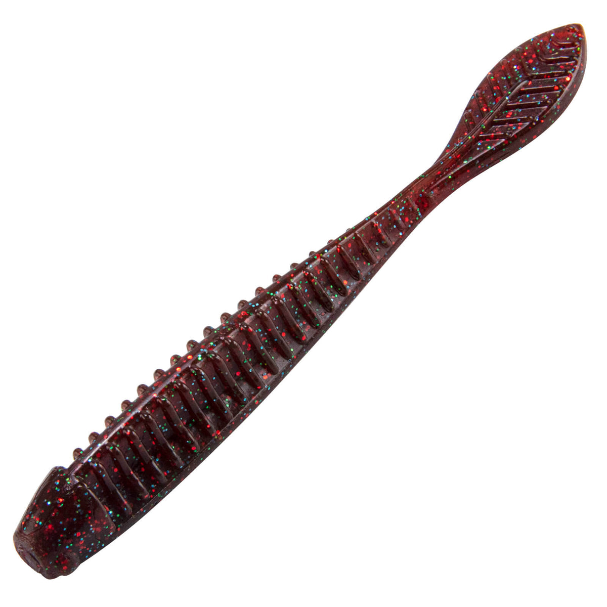 Dr.Fish 20pcs Flat Tail Soft Plastic Baits 3.3"