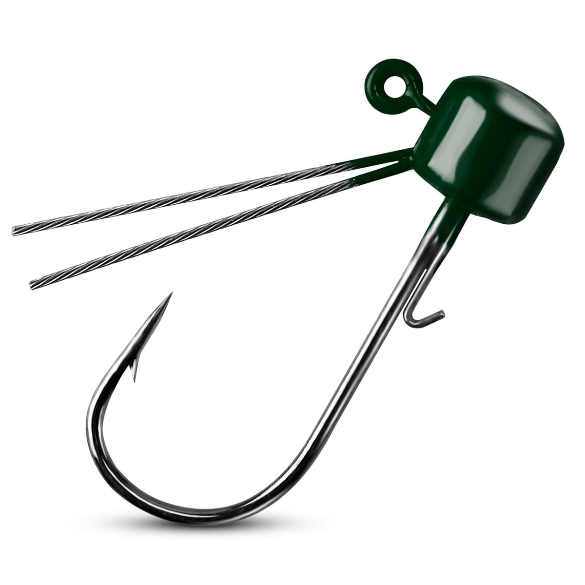 Dr.Fish 10pcs Ned Rig Jig Heads Weedless 1/4oz-3/16oz